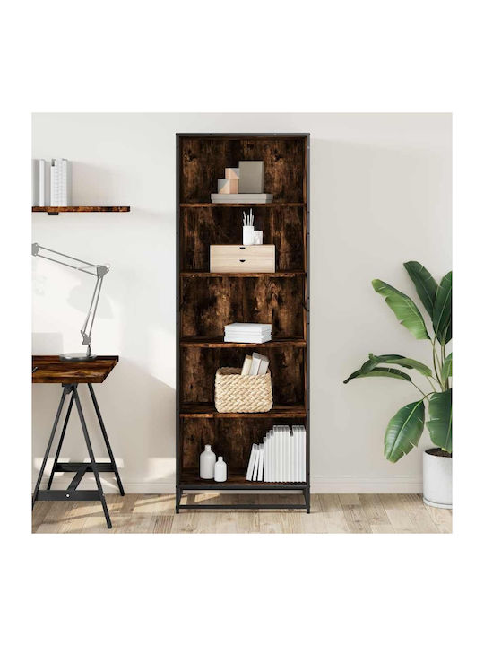 Bibliotecă Stejar Fumuriu 60x35x170,5 cm