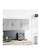 Wand Wohnzimmer Schrank aus Spanplatte Grau 40x30x41cm