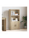 Sonoma Oak Bookcase 60x24x120cm