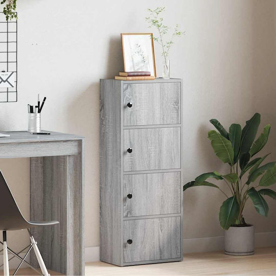 Шкаф за дневна от ПДЧ Сив Sonoma 40x24x102см