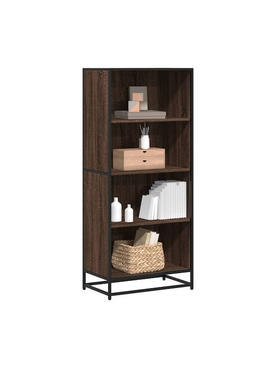 Bookcase Brown Oak 60x35x139cm