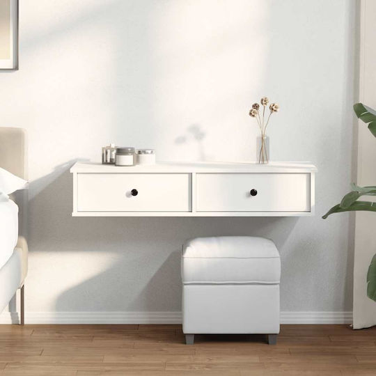 Wall Shelf White 100x37.5x19cm