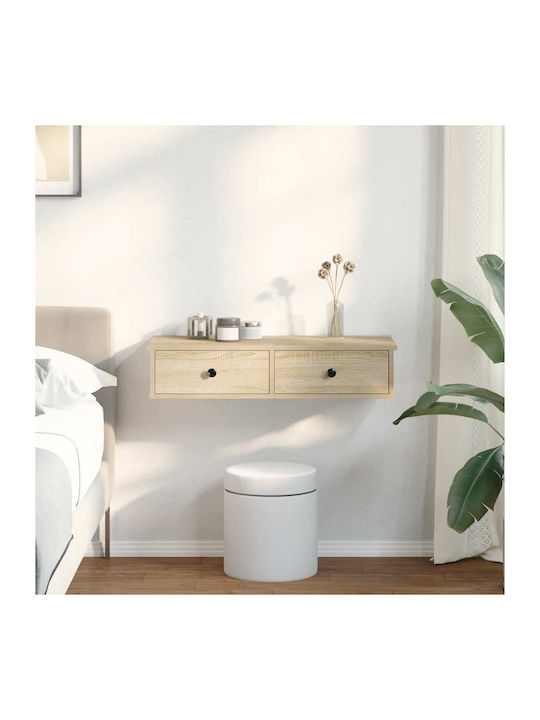 Ράφι Τοίχου Sonoma Oak 80x34x17εκ.