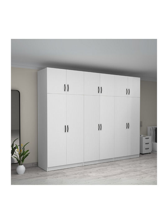 Sechs Türen Kleiderschrank Victoria mit Aufsatz...