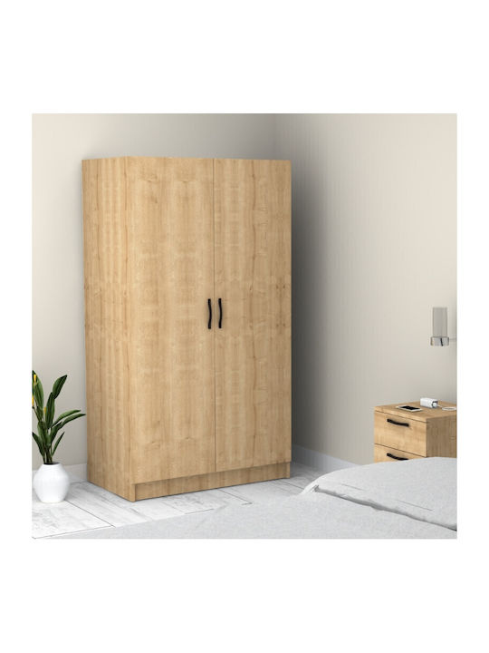 Doppeltür Kleiderschrank Victoria Natural Beech 100x60x181cm