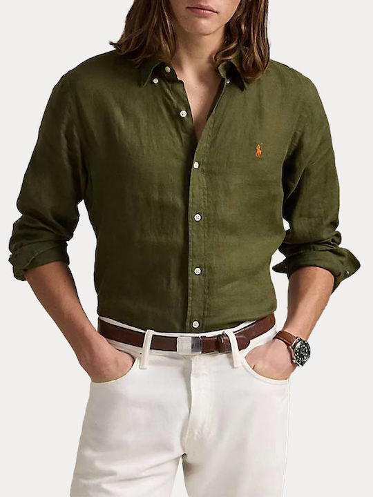Ralph Lauren Дълъг ръкав Риза Маслини