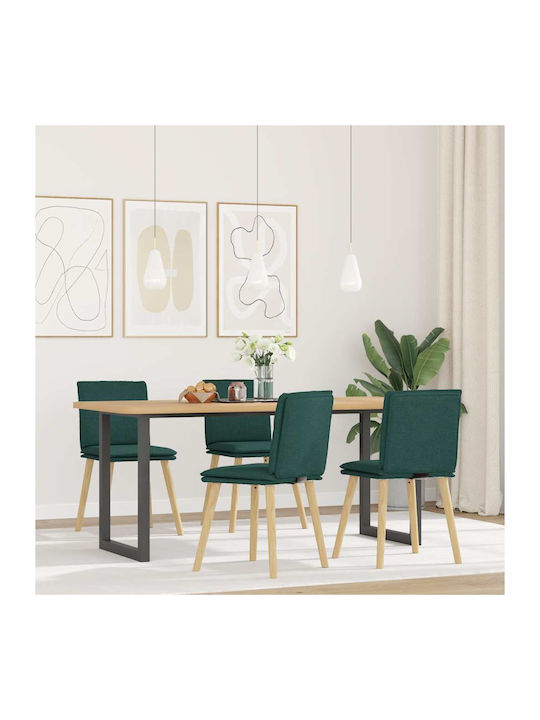 Stühle Speisesaal Dark Green 4Stück 45x54x86cm
