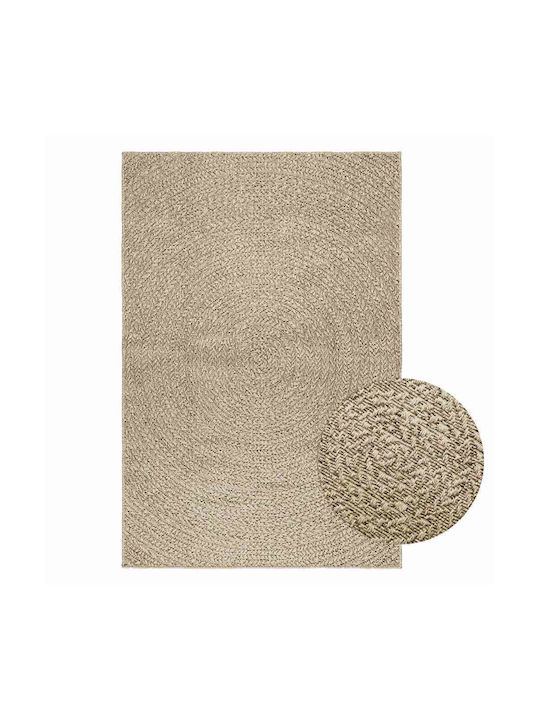 vidaXL Zizur Rug Outdoor Rectangular from Jute Beige