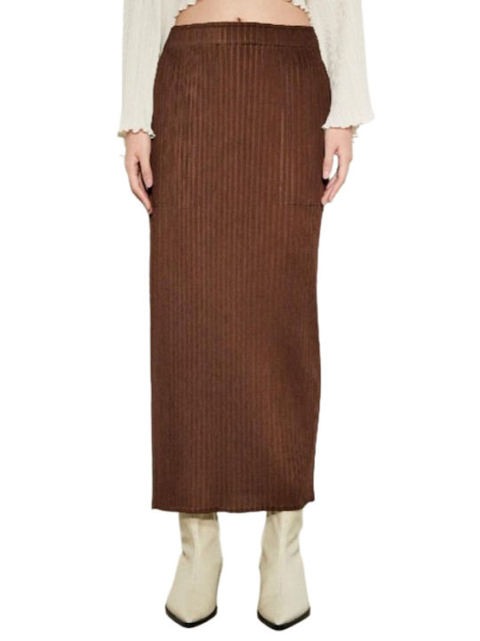 Meimeij Midi Skirt Brown