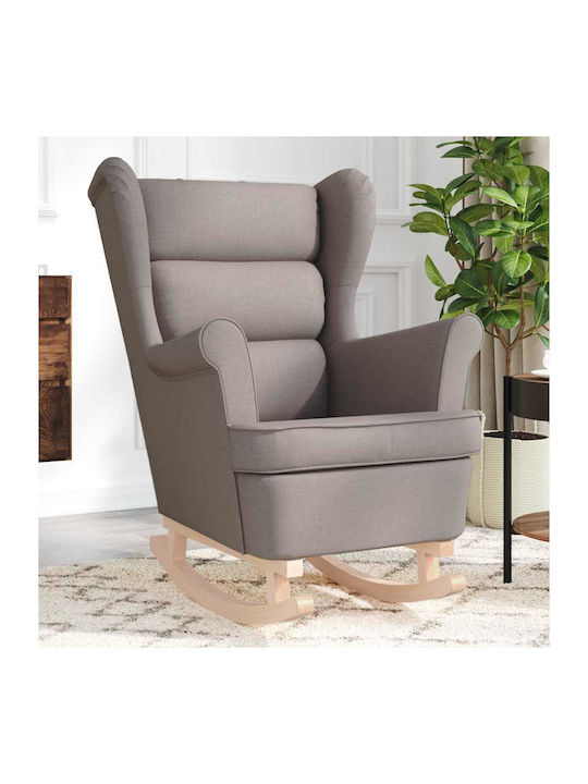 Πολυθρόνα Κουνιστή Taupe 74x90x102cm