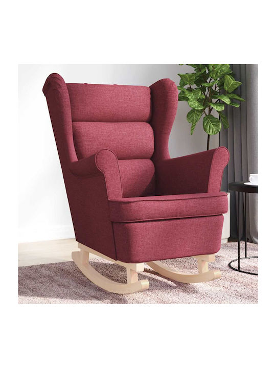 Πολυθρόνα Κουνιστή Wine Red 74x90x102cm