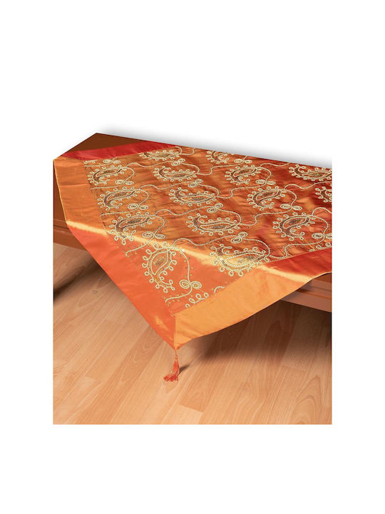 Silk Fashion Καρέ Τραπεζομάντηλο 1028 Πορτοκαλί 85x85εκ.