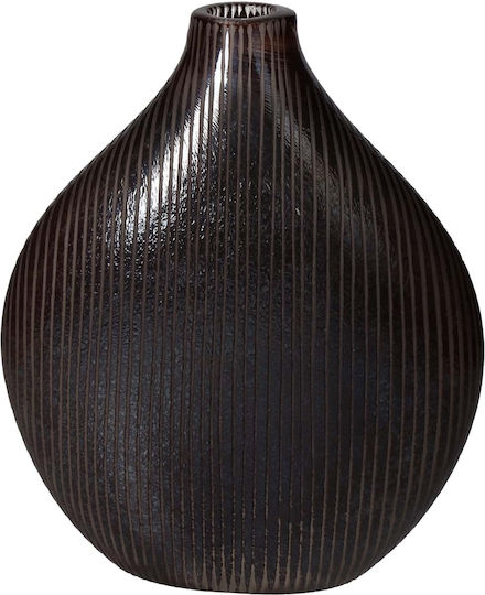 JK Home Decoration Decorative Vase Black 23x7x28cm