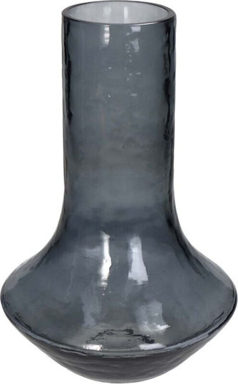 JK Home Decoration Decorative Glass Vase Black 18x18xH27cm