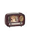 Weihnachtsdekoration Radio Beleuchtet Radio Box Batterie 15cm 1Stück