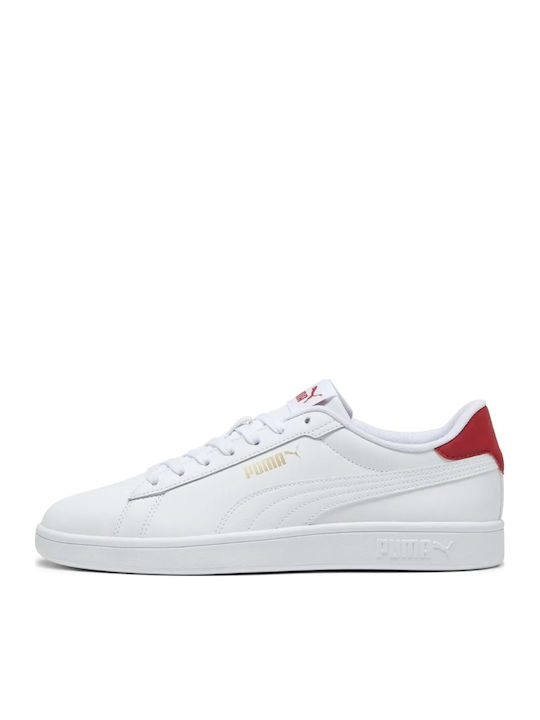 Puma Smash L Puma Ανδρικά Sneakers Λευκά 390987-17 Skroutz