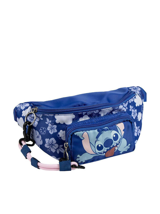 Logigraf Stitch Kinder Bauchtasche Blau 25cmx11cmcm
