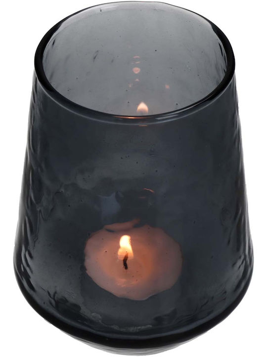 JK Home Decoration Candle Holder in Black Color 9x9x12cm 1pcs