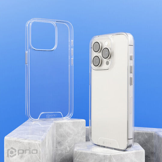 Prio Protective Cover Silicone Transparent Back Cover for iPhone 16 Pro Max