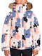 Down Kids Casual Coat with Lining and Hood Orange
