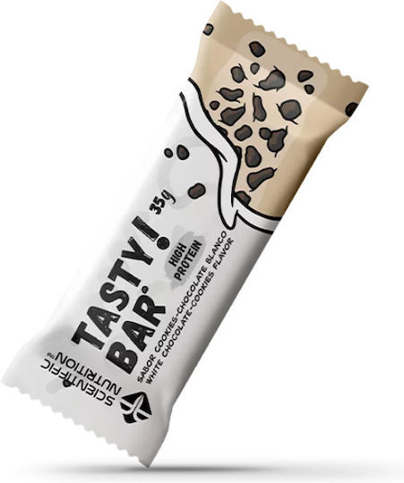 Scientiffic Nutrition Tasty! Bar Блокче Протеин с Вкус White Chocolate - Cookies 35гр