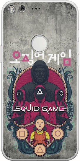 Squid Game Google Pixel Flexibles TPU Transparentes Silikon
