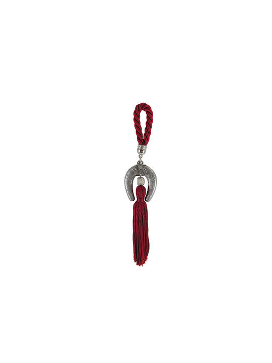 Marhome Suspendata Amulet Potcoavă Burgundy din Plastic 17cm 1buc 93608