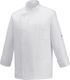 Egochef Σακάκι Σεφ 100% Microfiber Λευκό με Μακρύ Μανίκι