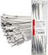 AMiO Plastic Cable Ties 400mmx7.9mm In Gray Colour 100 Pieces 04326