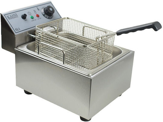 Karni Ηλεκτρική Φριτέζα 2.8kW Χωρητικότητας 6lt 26x41.5x28.5cm Hefa