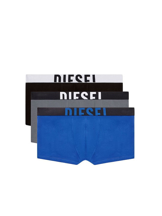 Diesel Μποξεράκια 3Pack Γκρι, Μαύρο, Μπλε