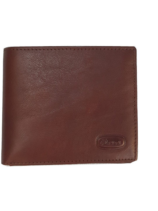 Leather Men's Wallet Classic with RFID Brown