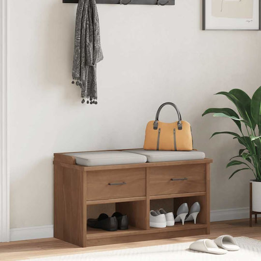 Sandens Eingangsmöbel mit Schuhschrank & Bank Pine 87x40x50cm