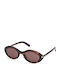 Tom Ford Carmen Women's Sunglasses with Brown Tartaruga Horn-Rimmed Frame and Brown Gradient Lens FT1186 52E