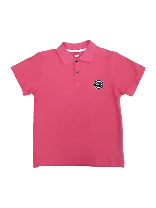 Joyce Children's Polo Short Sleeve Pink