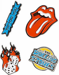 Set mit 4 Rolling Stones Abzeichen