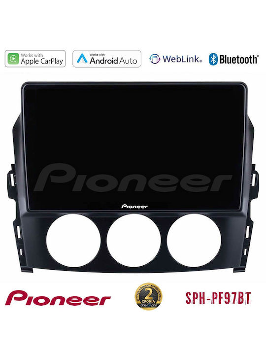 Pioneer Sistem Audio Auto pentru Mazda MX-5 2006-2008 (Bluetooth/USB/WiFi/GPS/Apple-Carplay/Android-Auto) cu Ecran Tactil 9"