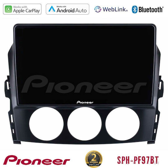 Pioneer Auto-Audiosystem für Mazda MX-5 2006-2008 (Bluetooth/USB/WiFi/GPS/Apple-Carplay/Android-Auto) mit Touchscreen 9"