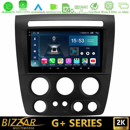 Bizzar Auto-Audiosystem Hummer H3 2005-2009 (Bluetooth/USB/WiFi/GPS/Apple-Carplay/Android-Auto) mit Touchscreen 9"