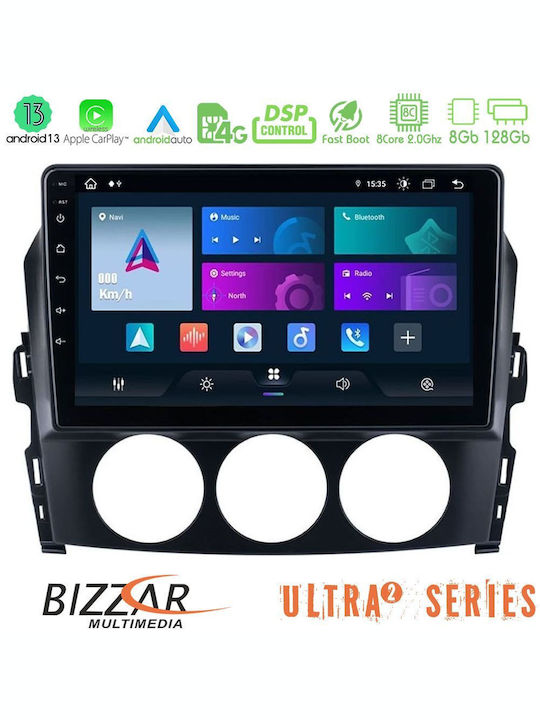 Bizzar Автомобилна Аудио Система (Блутут/USB/WiFi/GPS/Apple-Carplay/Android-Auto) с Тъчскрийн 9"