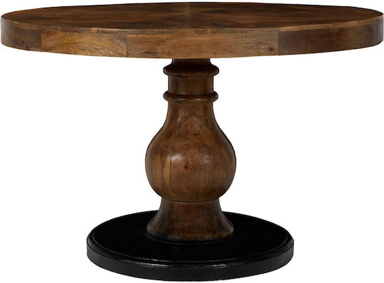Magnolia Round Table Dining Room from Solid Wood Natural 120x120x77cm