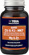 Ygia Super D3 5,000 IU & K2 MK7 100 mcg Magnesium Glycinate & Picolinate Zinc Βιταμίνη για Ενίσχυση του Ανοσοποιητικού & την Υγεία των Οστών 5iu 600mg κατάλληλη για ενήλικες 50+ 60 κάψουλες
