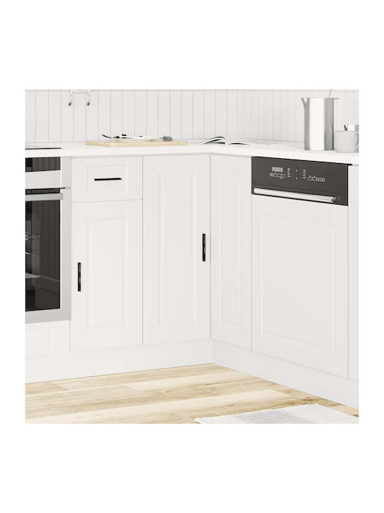 Eckschrank Boden White 75.5x75.5x81.5cm