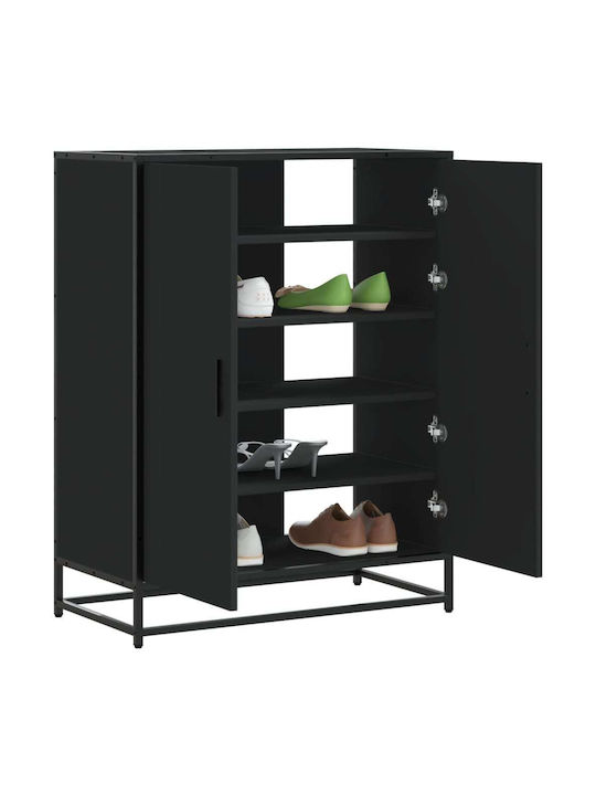 Metallic Shoe Organizer Black