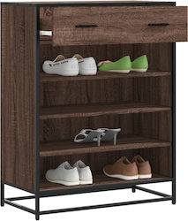 Metallic Shoe Organizer Brown