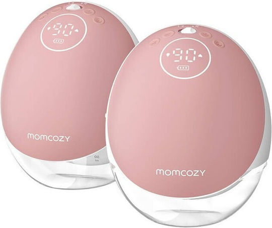Momcozy M9 Φορητό Διπλό Θήλαστρο Μπαταρίας Χωρίς BPA Ροζ 150ml