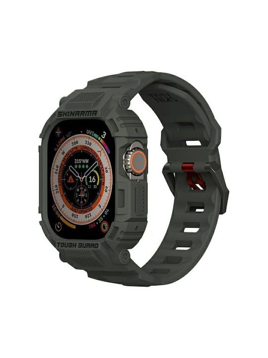Skinarma Strap+Mecha Hülle 2in1 Apple Watch 49mm Oliv
