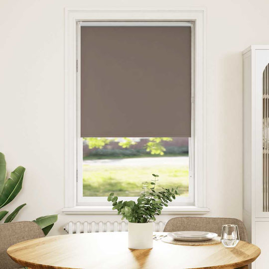 vidaXL Total Blackout Roller Blinds P80xH175cm 4011020 Brown vidaXL Total Blackout Roller Blinds P80xH175cm 4011020 Brown