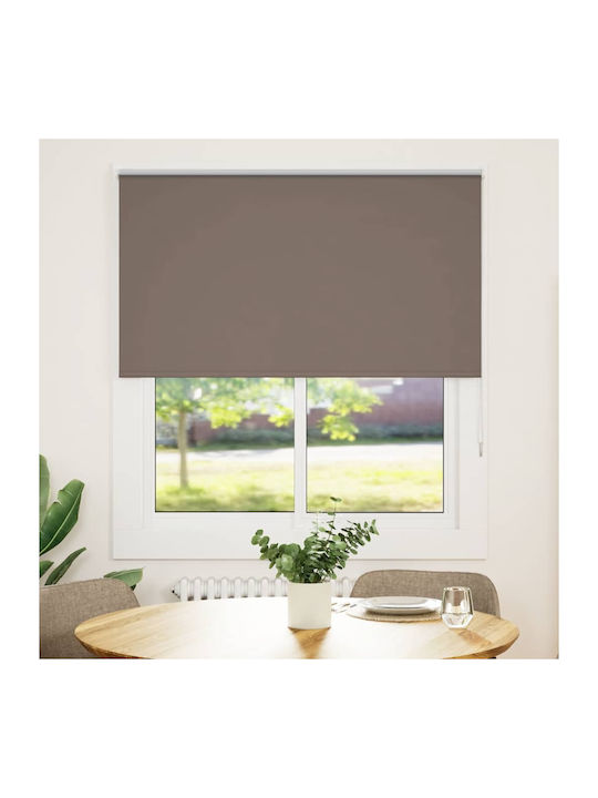 vidaXL Roller Blinds Total Blackout Brown W135x...