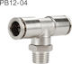 Pb12-04 Laize Nickel-Plated Copper Male Pneumatic Quick Connector